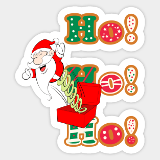 Santa's laughing - HO HO HO Sticker